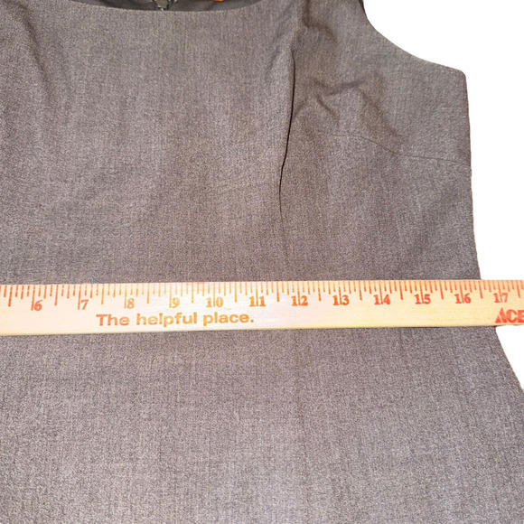 Jessica Howard Sz 12 Midi Sheath‎ Dress Business Cocktail Neutral Dark Academia - Picture 11 of 12